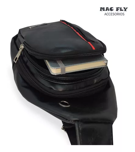 Morral Bandolera Hombre Mochila Cruzada Ecocuero