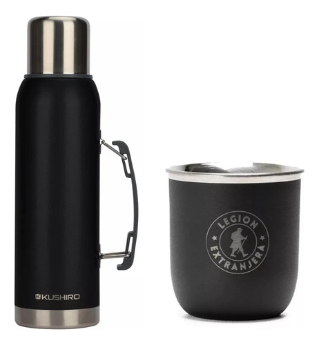 Termo Kushiro 1,2l C/ Cebador + Mate Legion Extranjera