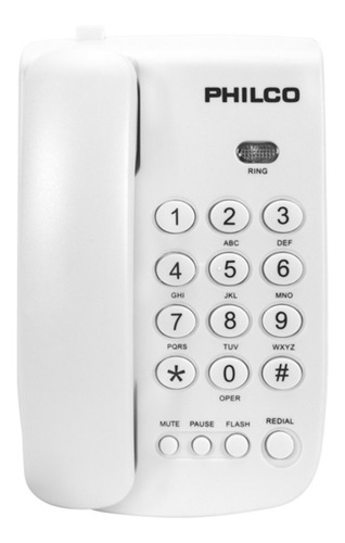 Teléfono Fijo De Sobremesa Philco Blanco 23prt150wh