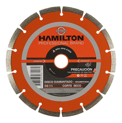 Disco Segmentado Diamantado Hamilton 115mm Ds 115