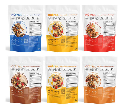 Granola De Nueces Variada Sin AzĂșcar 227 Gramos 6 Unidades