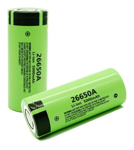 2 Baterías Panasonic 26650a 5000mah