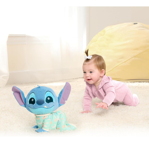 Just Play Disney Baby Musical Crawling Pal Stitch Peluche...