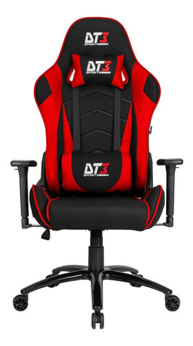 Cadeira de escritório DT3sports Mizano gamer ergonômica  vermelha com estofado de couro sintético