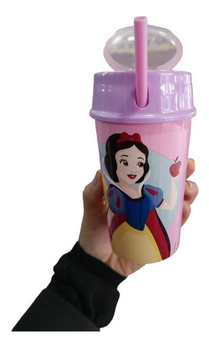 Vaso Sport Princesas Cerealero 400 Ml Importado