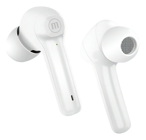 Audífonos Maxell Tws Bluetooth Dynamic Colores Color Blanco