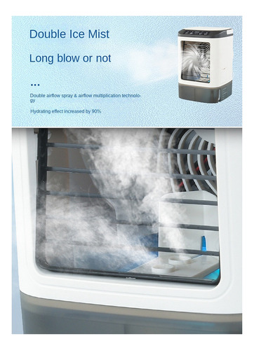 Ventilador Portátil De Escritorio Con Atomización Ultrasónic