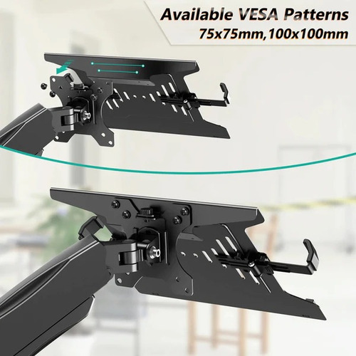 Bandeja Base Notebook Adaptable Universal Para Brazo Soporte