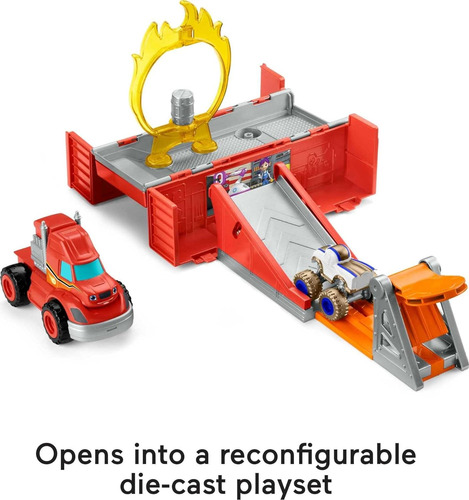 Fisher-price Blaze Y Monster Machines Toy Car Race Track Lan
