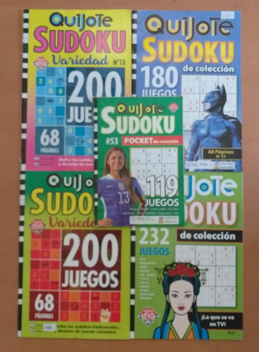 X5 Revistas Quijote Todo Sudoku Mas De 100 Juegos Quijote