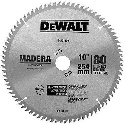 Disco De Serra P/ Mad. 10 X 30 X 80 Dentes Dw03130 Dewalt