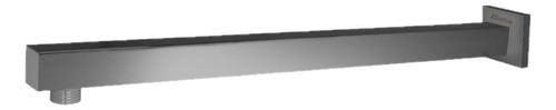 Brazo Cuadrado Regadera A La Pared Maxflu 16118 Negro 30cm