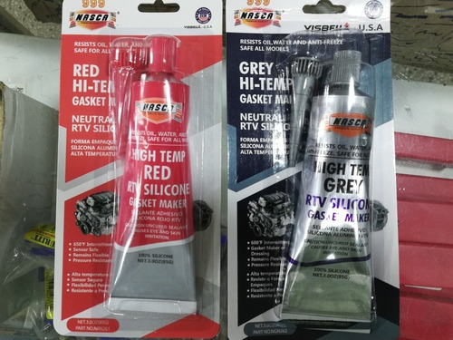 Silicón Rojo Y Gris Alta Temperatura Somos Tienda M/d 