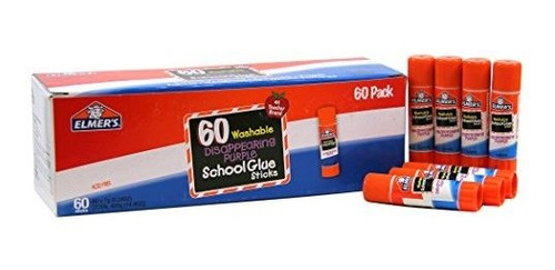 Elmers Disappearing Purple School Glue Lavable 60 Pack 024 O