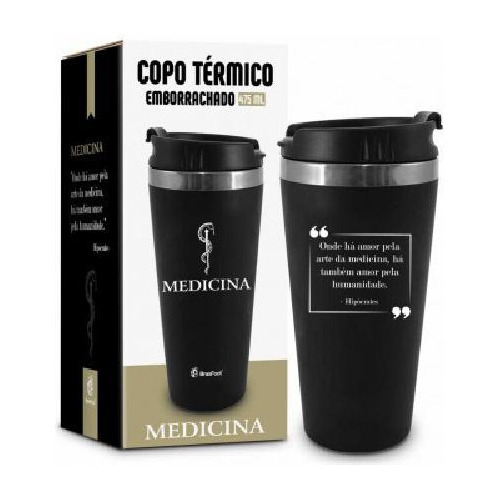 Copo Térmico 450ml - Abre/fecha - Livre Bpa - Mantém Temp.