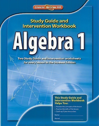 Algebra 1 Study Guide And Intervention Workbook, De Mcgraw-hill Education. Editorial Mcgraw-hill Education - Europe, Tapa Blanda En Inglés