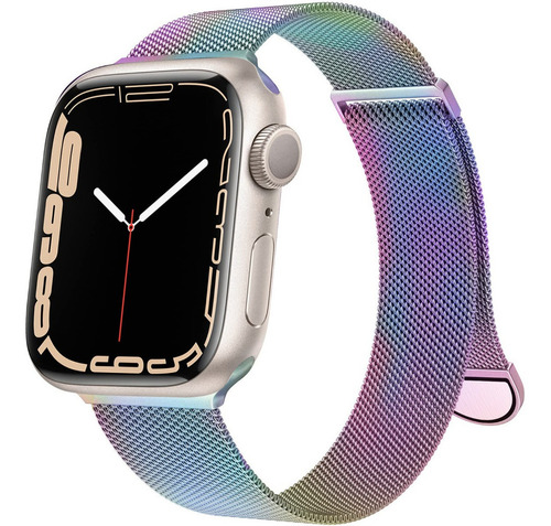 Correa Para Apple Watch 45/44/42/41/40/38mm Iwatch 8 7 6 Se5 Ancho De La Correa 0.6 Cm Color Colorful-42mm/44mm/45mm