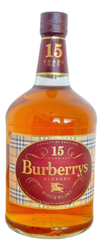 Whisky Burberrys Blended Scotch 15 Anos Garrafa 1l Raro