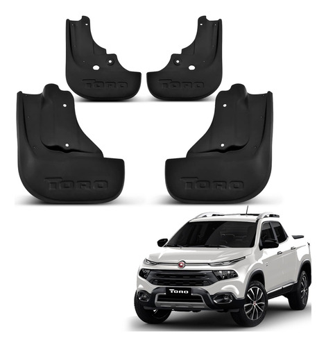 Kit 4 Para-barro Toro 2016 17 18 19 20 21 2022 Personalizado