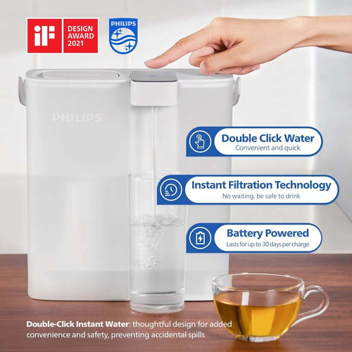 Jarra Con Filtro De Agua Philips Gozero Next-gen 3l Con Reca