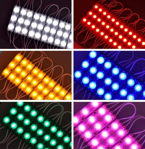 1 Módulo 3 Led Lupa 1.5w Colores Luz Aviso Potencia Unicolor
