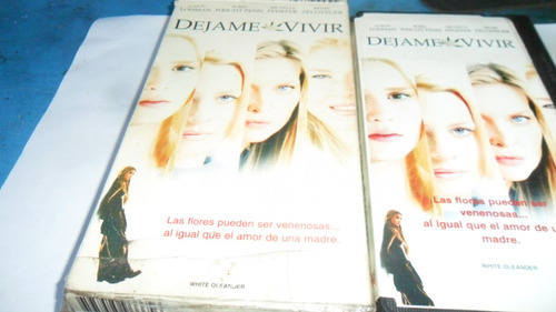 Vhs Déjame Vivir ( White Oleander, 2002) (Usado)