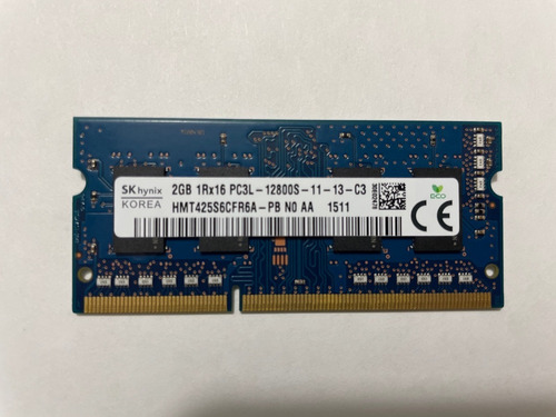 Memoria Ram 2gb Sodimm Ddr3 1600mh Sk Hynix Hmt425s6cfr6a-pb