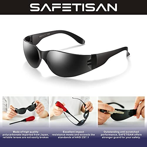 Tinted Safety Glasses Bulk, 24 Pack, Protective Shaded ...