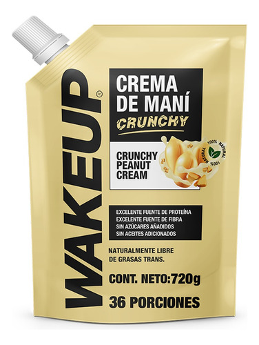Crema De Maní Crunchy 720g - g a $37