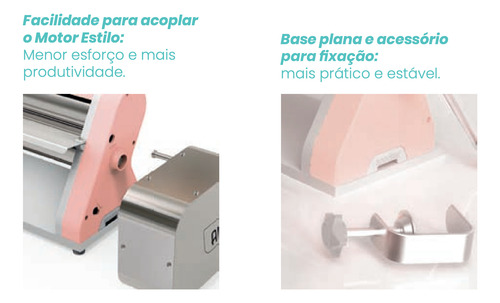 Cilindro Laminador De Massas Manual 28cm Estilo Com Cortador