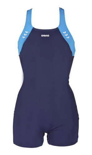 Traje De Baño Natación Arena Spirit Combi Azul Niños 000777-