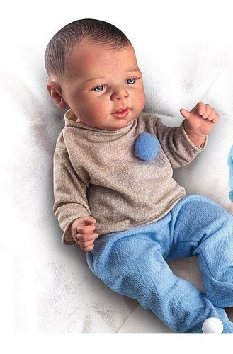 Boneco Premium Reborn Menino Milk Baby