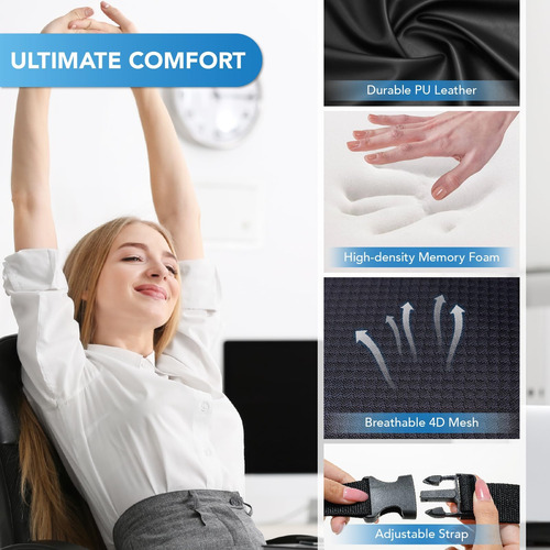 Almohada Lumbar De Espuma Viscoelástica Para Aliviar Dolor D