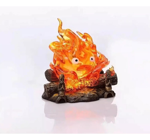 Figura Calcifer Castillo Vagabundo Estudio Ghibli Luz Led