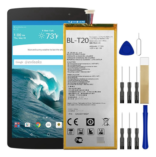 Bateria Repuesto Para T-mobile LG Pad Tablet Adhesivo