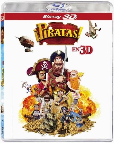 Blu Ray Piratas Una Loca Aventura 3d