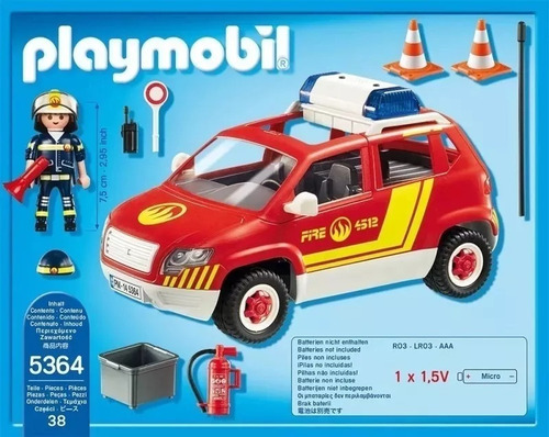 Playmobil Coche Bomberos Con Luces 5364