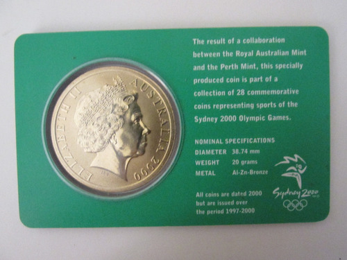 Moneda Australia 5 Dolares Juegos Olimpicos Sidney 2.000 