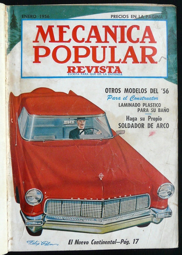 Imagen 1 de 5 de Antiguo Libro Mecánica Popular 1956 Encuadernado 47n 556