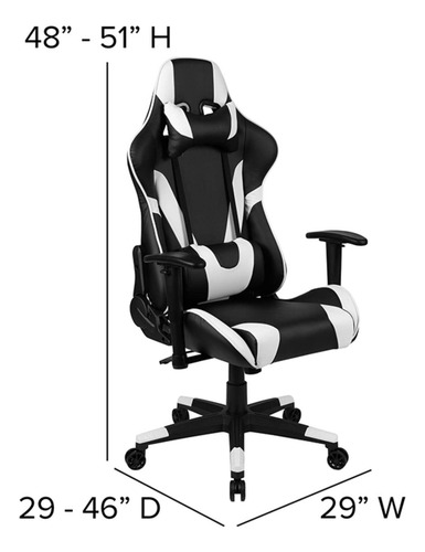 Juego De Escritorio Gamer Flash Furniture Con Silla Reclinab