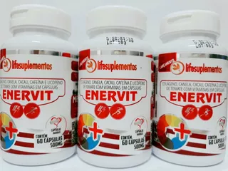 3 Enervit 60cap Colageno Canela Licopeno Vitaminas A C E K