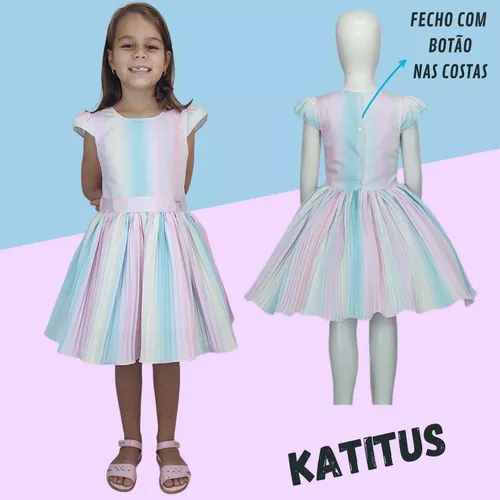 vestido infantil acompanha roupa da boneca 2 ao 8 anos