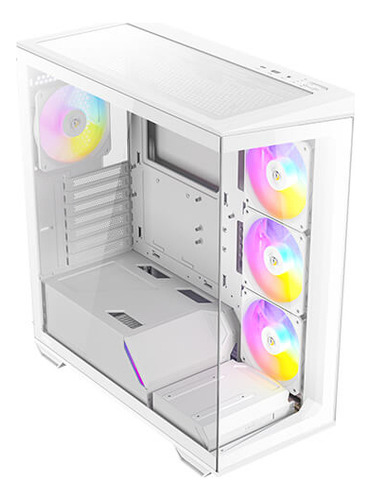 Gabinete Gamer Antec C3 Argb White 4x120mm Argb Fans Color Blanco