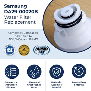 Pureline Da29-00020b Samsung Refrigerator Replacement Water
