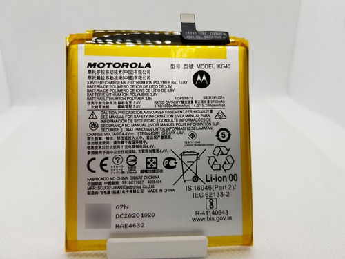 Batería Mod: Kg40 Motorola Moto E7 Xt2095-1 Original