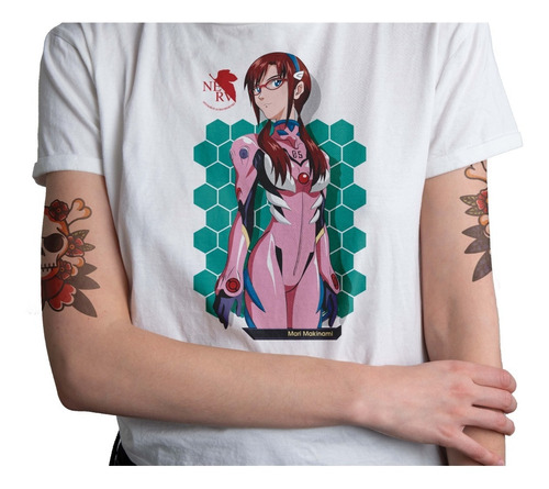 Polera Evangelion Azuka Misato Rei Anime Hombre Mujer 2