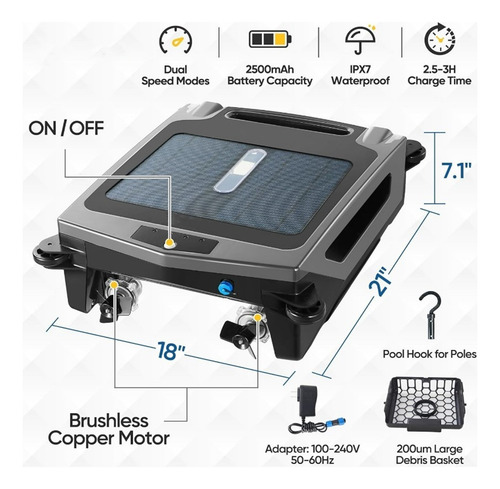 Robot Automatizado De Limpieza De Piscinas Con Energía Solar