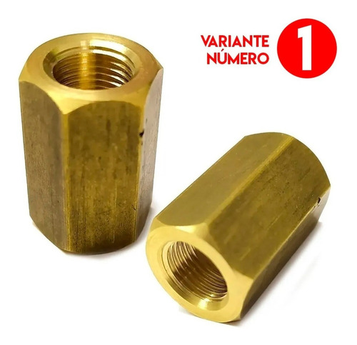 Imagen 3 de 10 de Acople Pcp Entre Rosca Bronce 1/8 - Foster Varios Modelos