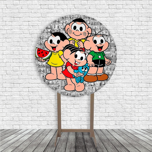 Capa De Painel Premium Quadrinhos Turma Bairro Pegue E Monte