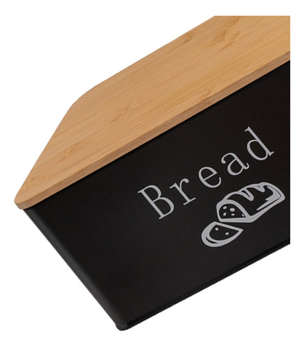 Con Tapa De Bambú, Recipiente Multiusos Para Guardar Pan,